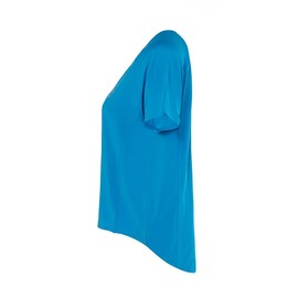SSC NAPOLI T-Shirt Donna Azzurro, EA7, Prodotto Ufficiale, Logo SSCN, Linea Donna, XXL