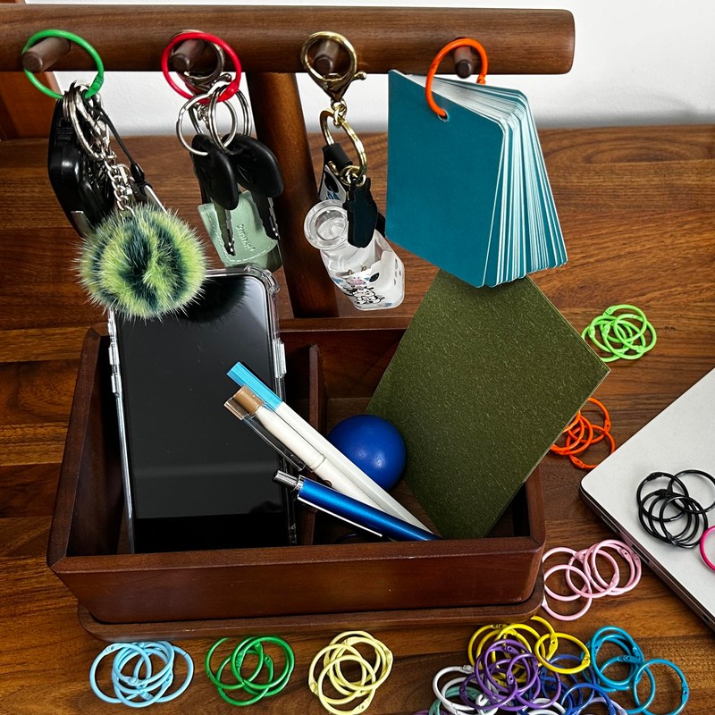 Keychains or Key Rings, 1 1/5" Loose Leaf Binder Rings
