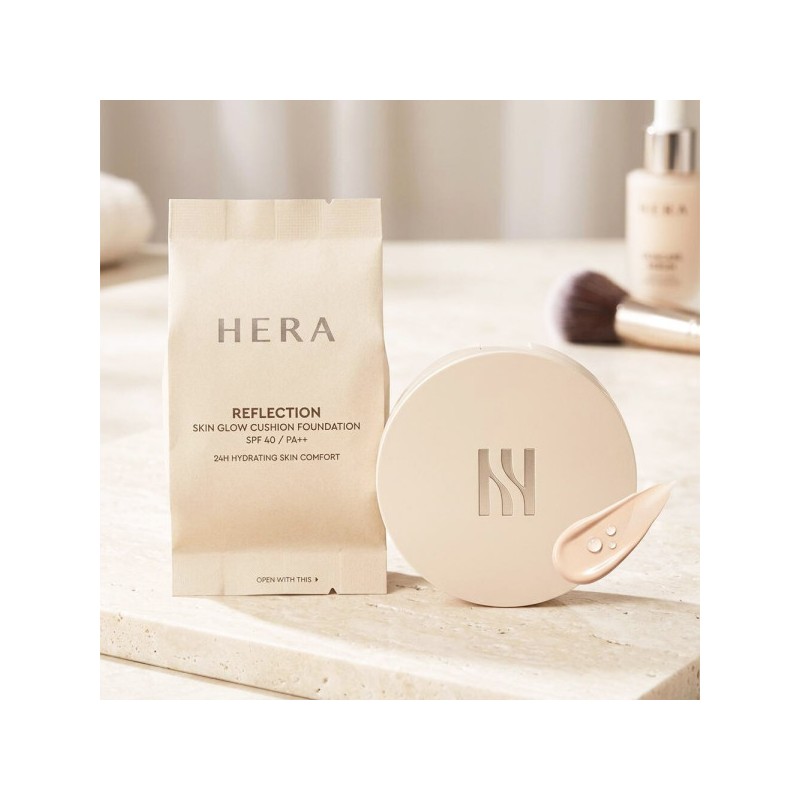 Hera Reflection Skin Glow Cushion Foundation Original + Refill 21N1