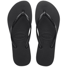 Havaianas Women's Brazil Flip Flop Sandal,Black,35/36 BR (5-6 M US Women's)