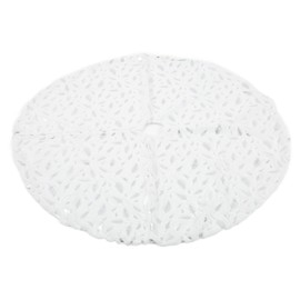 Christmas Tree Skirt Multi Purpose Elegant Appearance Soft Comfortable Xmas White Tree Skirt For Bedroom Bar Office