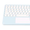 Touch Wireless Keyboard Round Keycaps Ergonomic Design Ultra Thin Smart