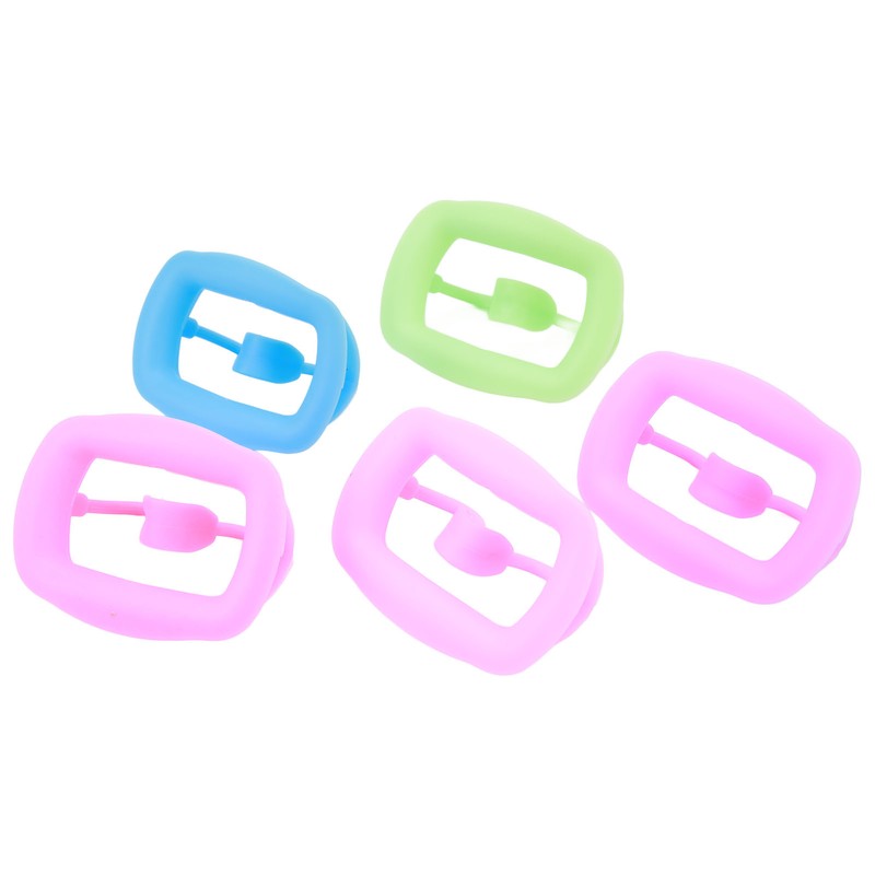 5pcs Silicone Cheek Retractor Soft Mouth Opener Reusable Intraoral Lip