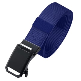 WedDecor Nylon Webbing Heavy Duty Quick Release Tactical 1.5” Belt for Hiking, Outdoor, and Casual Use, Combat Belt for Cargo Pants, Tactical Belt for Military Wear, Sports, Heavy Duty Belt, Navy