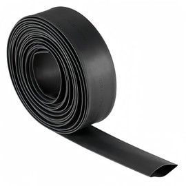 BOXONLY 20mm Dia 34mm Flat Width EVA Heat Shrink Tubing Insulation Sleeving,Shrinkable Tube Cable Sleeve 7m,Black,1PC
