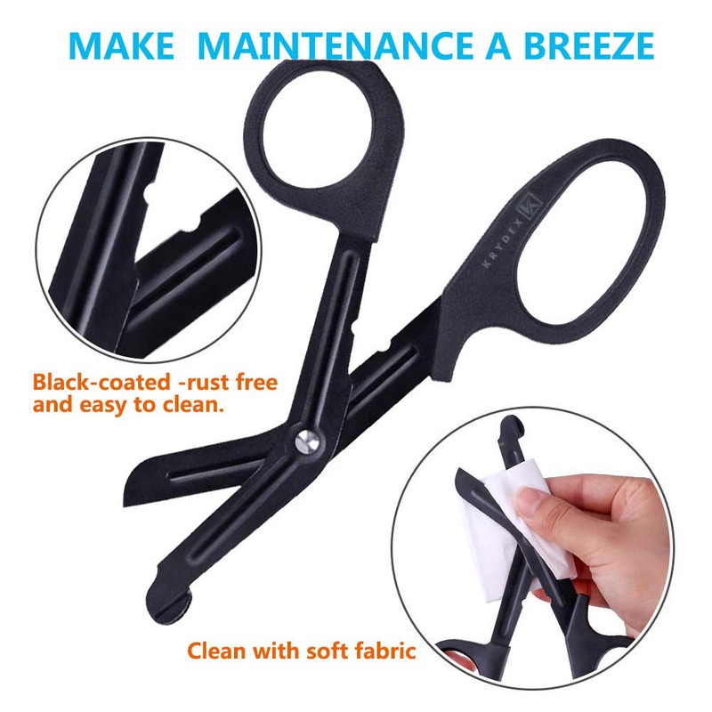 KRYDEX Tactical 7.5 inch Medical Shears and Tactical EMT Scissor
