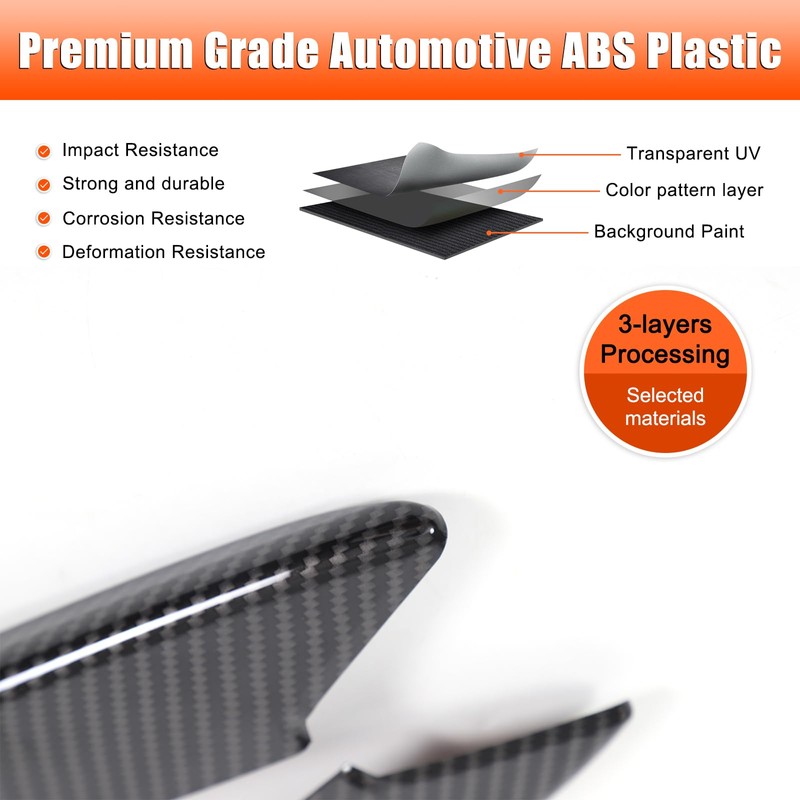 TOYCIDFG Car Front Bumper Vent Decorative Cover Trim Compatible with