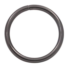 Amanaote Gun Black 1.5" Inner Diameter O Ring Non Welded Pack of 10