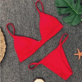 Women's Bikini Set for Body Profile Photoshoot Bikini Set - Khaki S