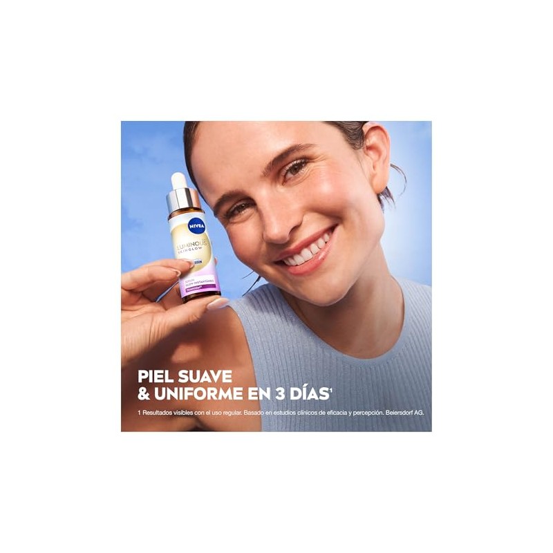 NIVEA Serum Glow Instantáneo 30 ml + Labello Glowy Lips