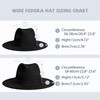 SAJUZEN Womens & Mens Fedora Hats, Wide Brim Fedora Hats