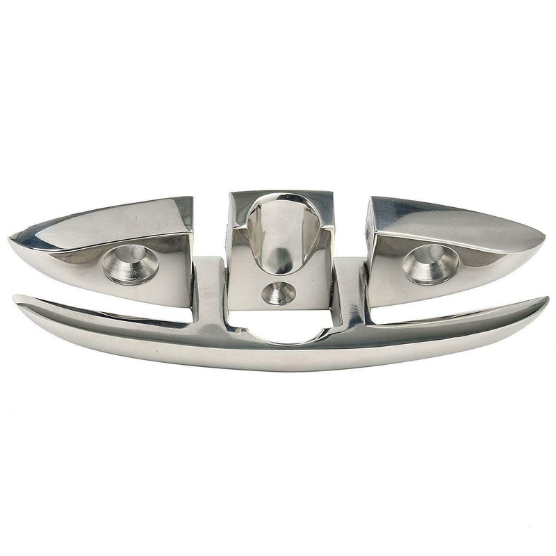 WINGONEER Marine Boat Dock Folding Cleat 316 Stainless Steel