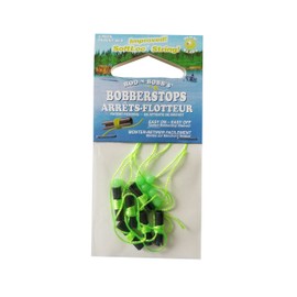 Rod-N-Bobb's Bobber Stops with Glow Beads (Pack of 100), Chartreuse
