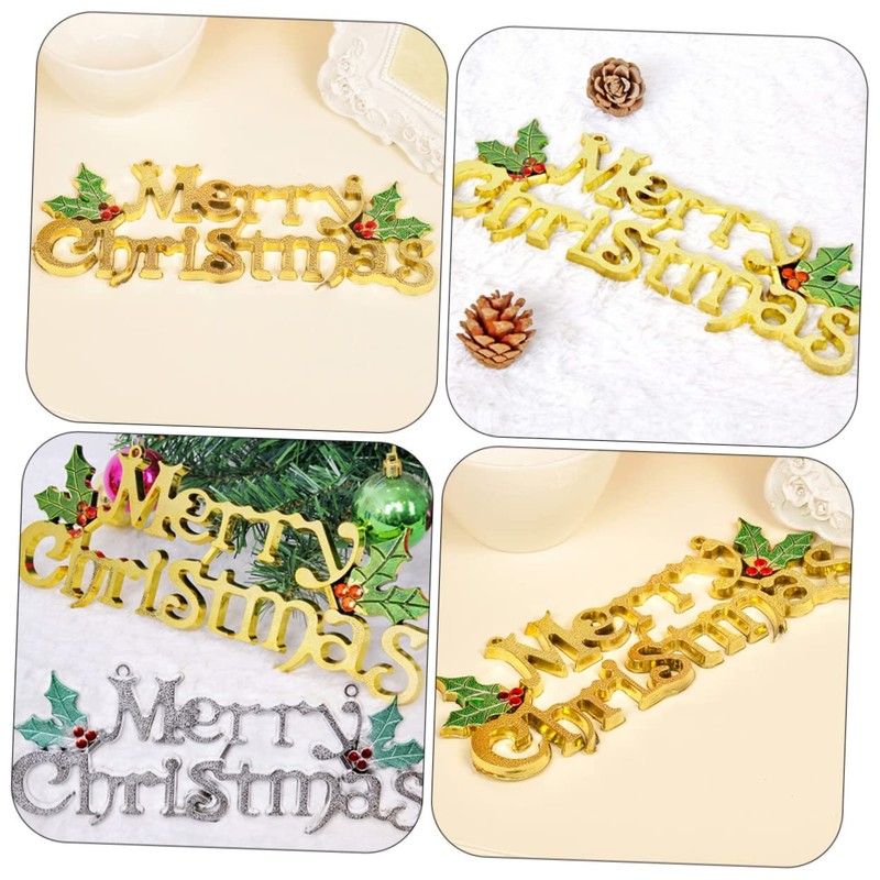 FUNOMOCYA 20pcs Christmas Snowflake Door Hanger Decorations Baubles Xmas Tree