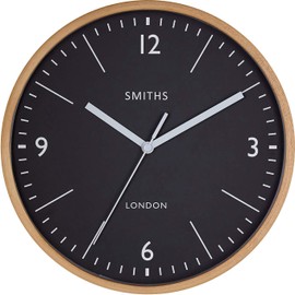 Brookpace Lascelles Smiths Wooden Wall Clock - Kitchen Clock - Living Room Clock - Office Clock - Bedroom Clock -25cm