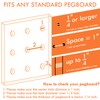 G.CORE 8-Pack Pegboard Hooks, Peg Board Tool Utility Hooks &