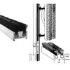 Gordon Glass Commercial Entrance Door Astragal Weatherstripping - 84 in