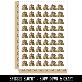 Snake Hugging Bunny Rabbit Love Heart Temporary Tattoo Water Resistant Fake Body Art Set Collection - 54 1" Tattoos (1 Sheet)