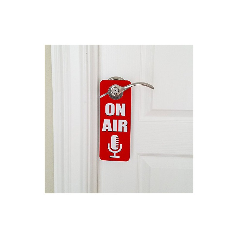 GRAPHICS & MORE On Air Microphone Recording Radio Podcast Plastic