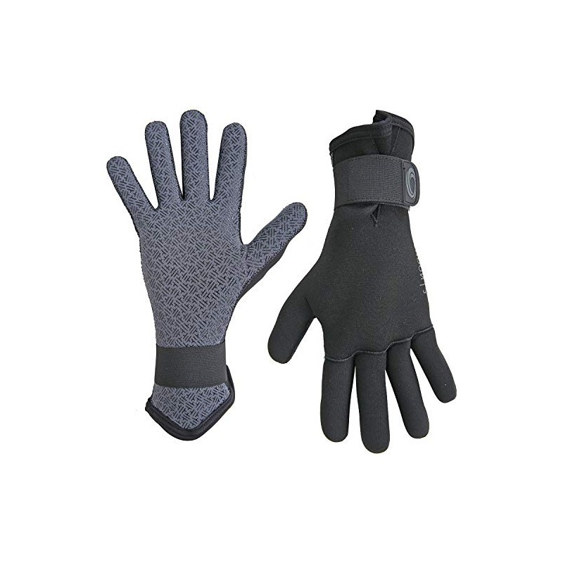 TYPHOON Kilve 3mm Divers Wetsuit Gloves 2023 - Black, Black/White,