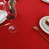 FOLINS&HOME Red Round Tablecloth 60 Inch Waterproof Heavy Duty Wrinkle