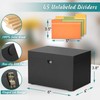 DRASTAR Index Card Holder 3x5, Wooden Index Card Organizer Box