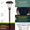 GIGALUMI 8 Pack Solar Pathway Lights, Solar Garden Lights Outdoor