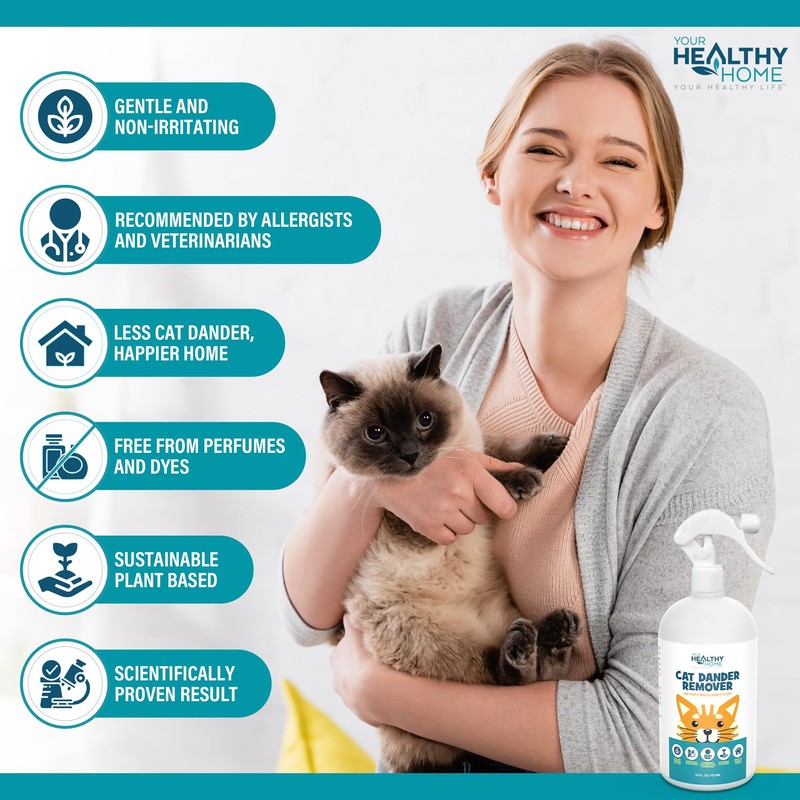YourHealthyHome Cat Dander Remover Aloe Vera Free - Pet Dander