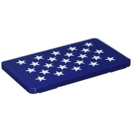 ISETO I-573-2 Mask Case with Stars Navy 7.5 x 4.3 x 0.5 inches (19.0 x 11.0 x 1.2 cm), Made in Japan, Portable Plastic, Bifold Thin, Stylish Pattern