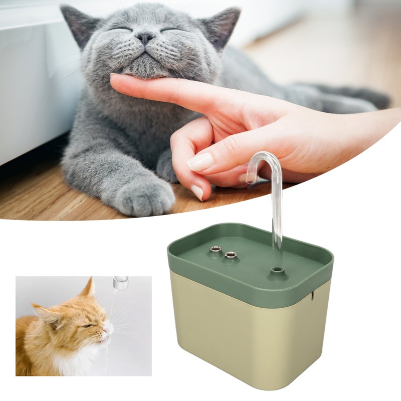 Cat Water Fountain 1.5L Large Capacity Automatic Cycle Ultra Quiet