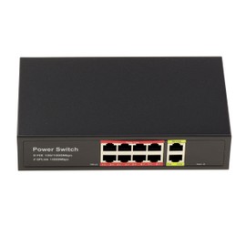 KALEA-INFORMATIQUE Gigabit Ethernet Switch for PoE PoE+ 30W with 8 RJ45 Ports Down and 2 Ports Up