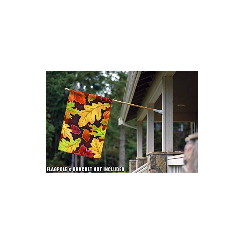 Toland Home Garden - Bandera Decorativa de Hojas (28 x