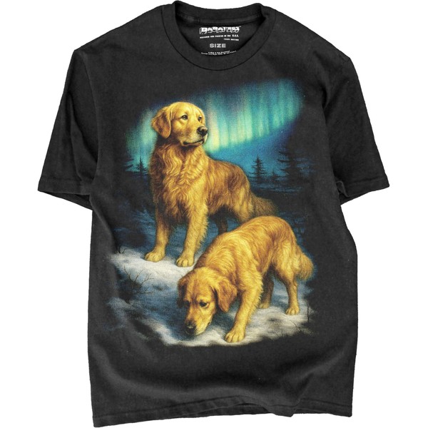Golden Retriever Dog Mom & Dog Dad Black Tshirt -