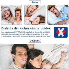 120 Tiras bucales para dormir. Ayuda con los ronquidos. Cinta bucal de calidad profesional. (120 Tiras bucales)