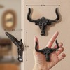 VINLUNM Cowboy Hat Rack for Wall, 2 Pack Cast Iron