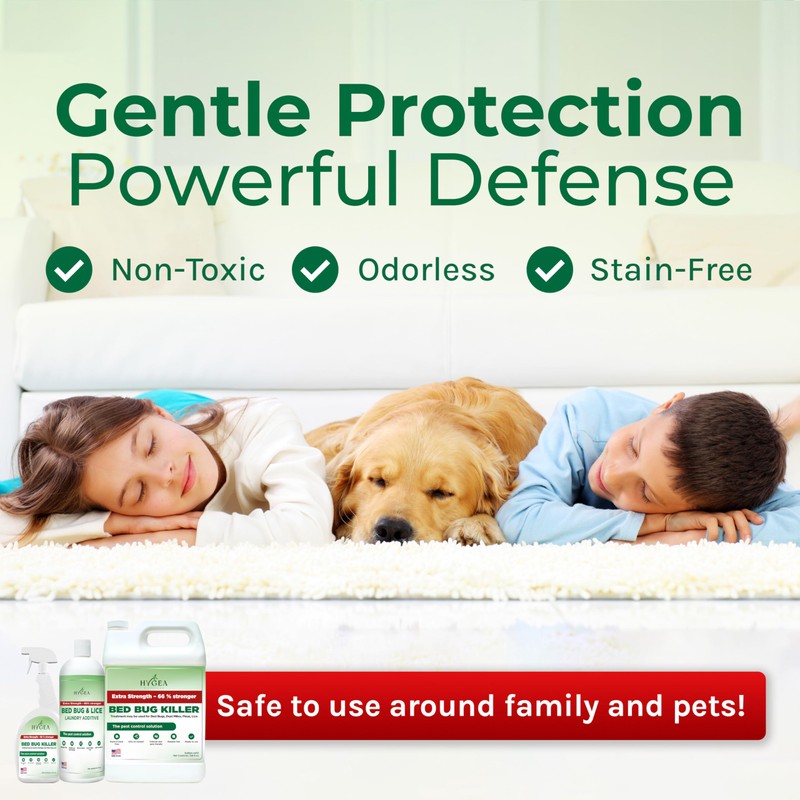 Hygea Natural Extra Strength Bed Bug & Lice Elimination Trio