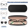 Joyberg Glasses Case, 2 Pack Eyeglass Case with Cleaning Cloth,
