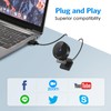 1080P Webcam - USB Webcam with Microphone & Physical Privacy