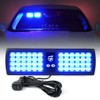 Xprite Blue LED Visor Strobe Flashing Lights Sunshield Hazard Warning