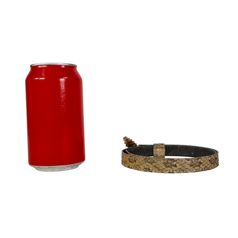 5/8" (0.625") Real Prairie Rattlesnake Hat Band with Rattle: Medium