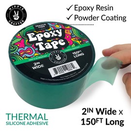 HIPPIE CRAFTER Resin Tape for Epoxy Molding and Mold Release, Thermal Adhesive Micro Pour Form with UV Resistance, 2 Inch Wide, 150 Feet Long
