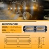 ELECHOI 8-pcs Purple White Funeral Escort LED Emergency Flashing Warning