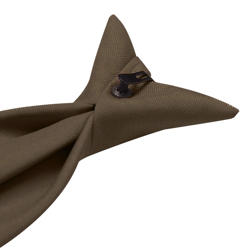 Jacob Alexander Uniform Solid Clip-On Tie with Buttonholes - Regular