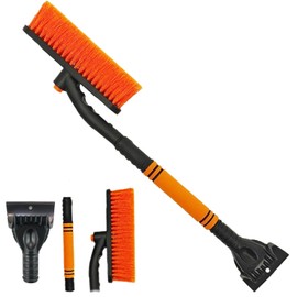 STFYUG 2 in 1 Snow Brush Car, Ice Scraper Car with Broom Ice Scraper with Broom Car Snow Brush Car Paint Gentle for SUV, Truck, Vehicle Windscreen (B3)