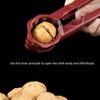 Nutcracker Tool, Aluminium Multifunctional Red Cup-Shaped Nut Opener, Stainless Steel