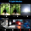 2 Pack Rechargeable Flashlights 90000 High Lumens, Super Bright Flash