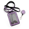 ALL in ONE Rhinestone Lanyard Bling Crystal Necklace + Badge