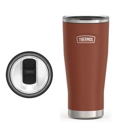 THERMOS ICON SERIES - Vaso frío de acero inoxidable con bloqueo deslizante, 24 onzas, sillín