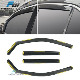 Fits 20-25 Benz W167 GLE Class SUV In-Channel Window Visors Vent Rain Guards PC