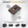 UTEBIT PU-60 Schnellwechselplatte, 2 Stück Quick Release Plate mit 1/4"